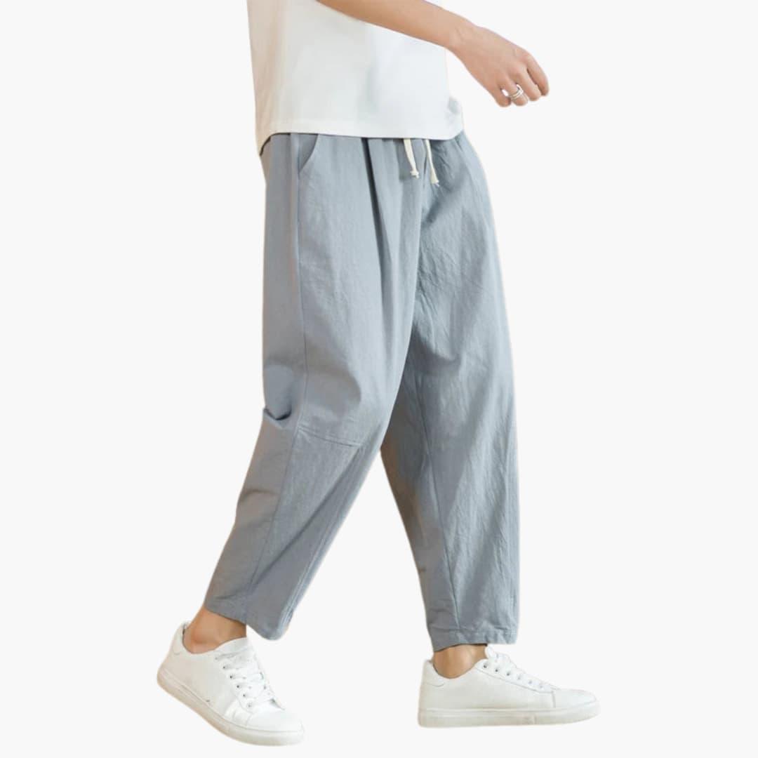 Pantalon d'été pour hommes à coupe décontractée - ParisienMode