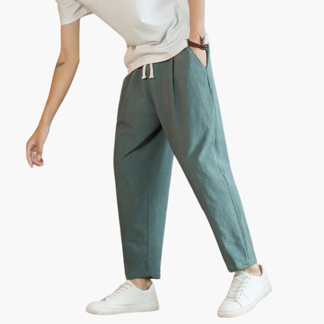 Pantalon d'été pour hommes à coupe décontractée - ParisienMode