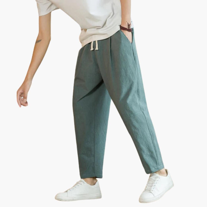 Pantalon d'été pour hommes à coupe décontractée - ParisienMode