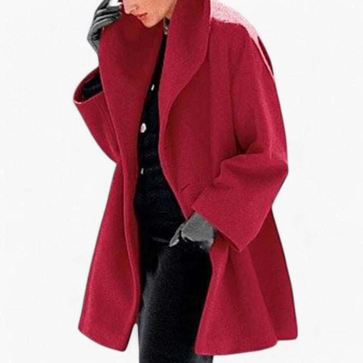 Manteau chic cintré à boutons pour femmes - ParisienMode