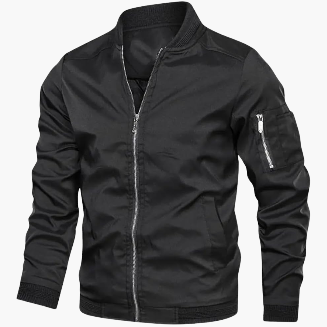 Blouson bomber léger coupe ajustée - respirant pour homme - ParisienMode