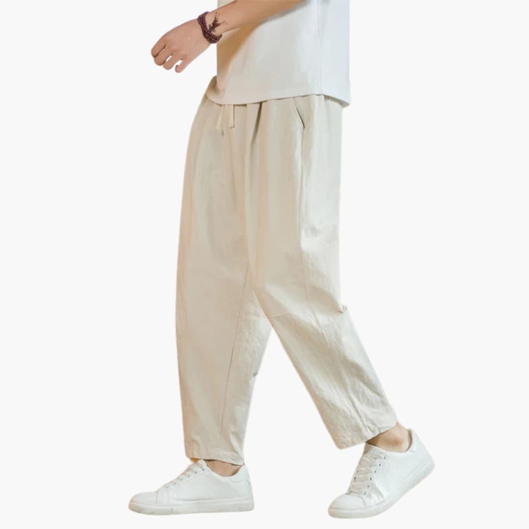 Pantalon d'été pour hommes à coupe décontractée - ParisienMode