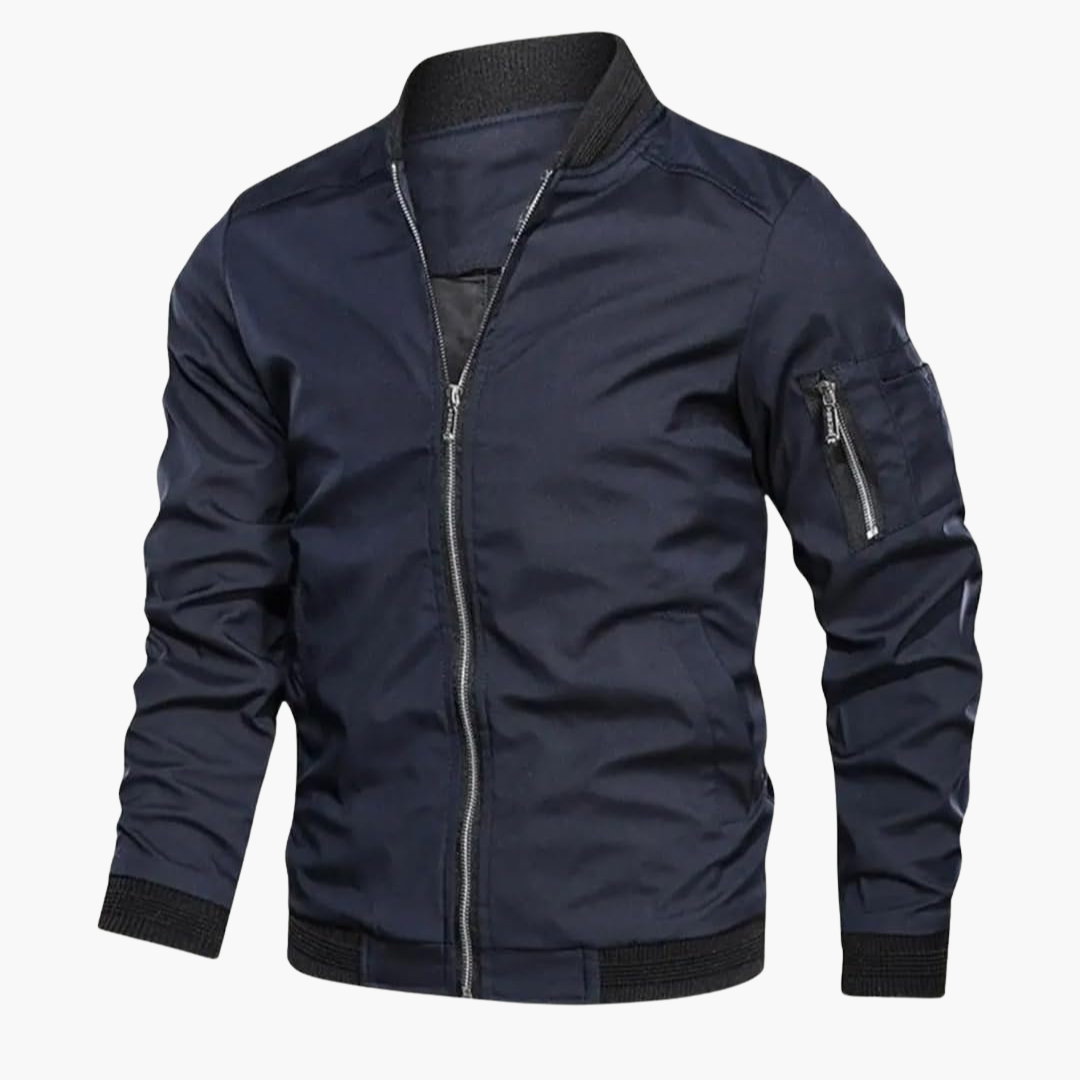 Blouson bomber léger coupe ajustée - respirant pour homme - ParisienMode