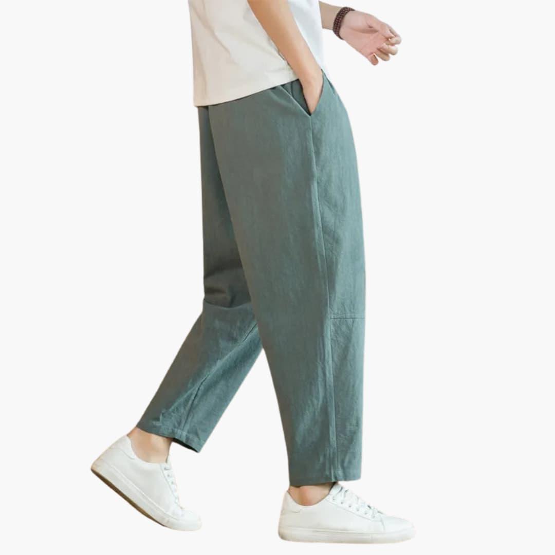 Pantalon d'été pour hommes à coupe décontractée - ParisienMode