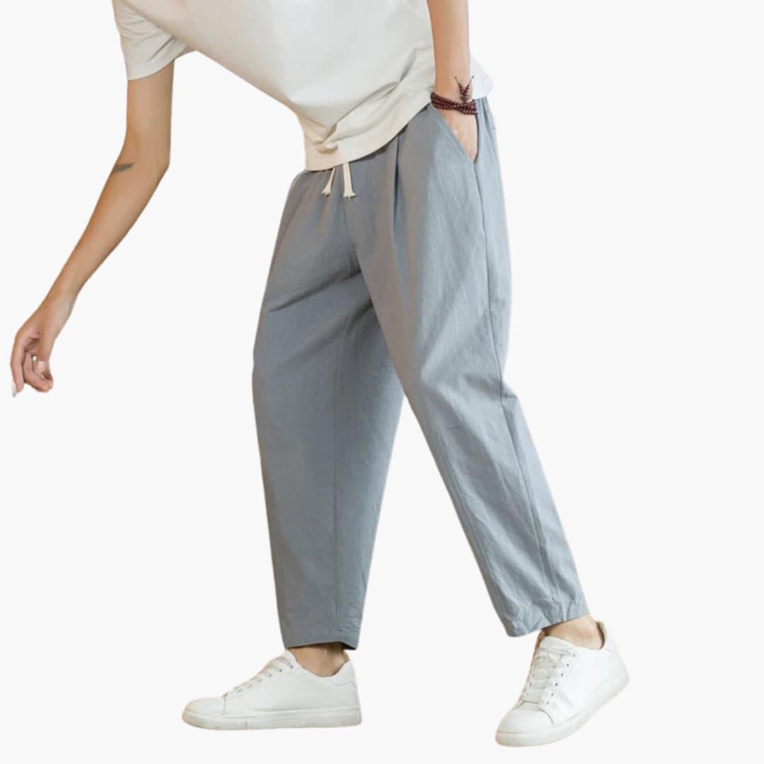Pantalon d'été pour hommes à coupe décontractée - ParisienMode