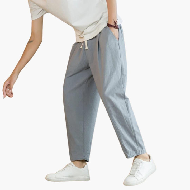 Pantalon d'été pour hommes à coupe décontractée - ParisienMode