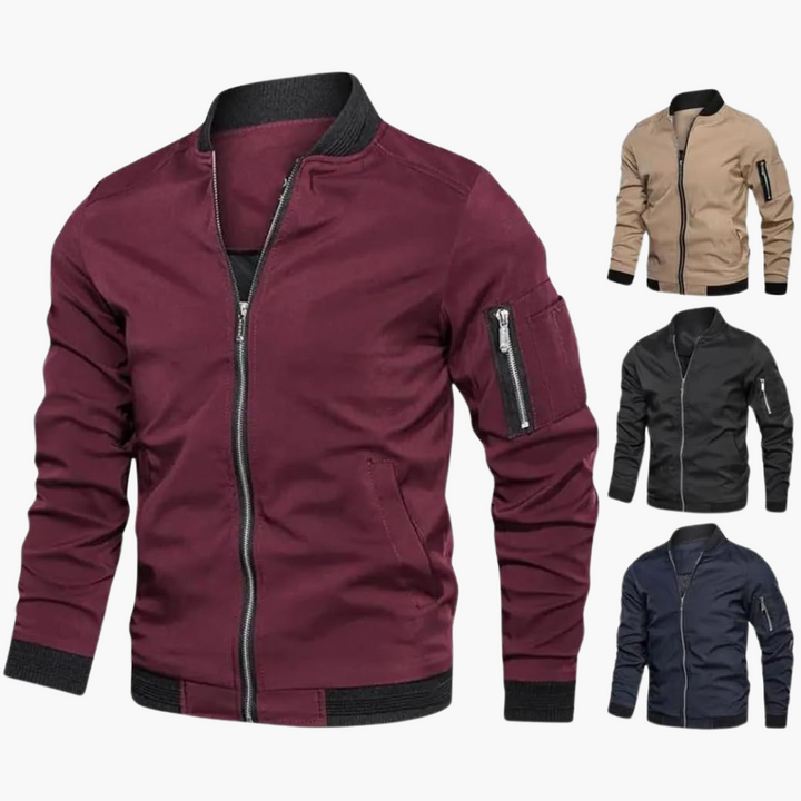 Blouson bomber léger coupe ajustée - respirant pour homme - ParisienMode