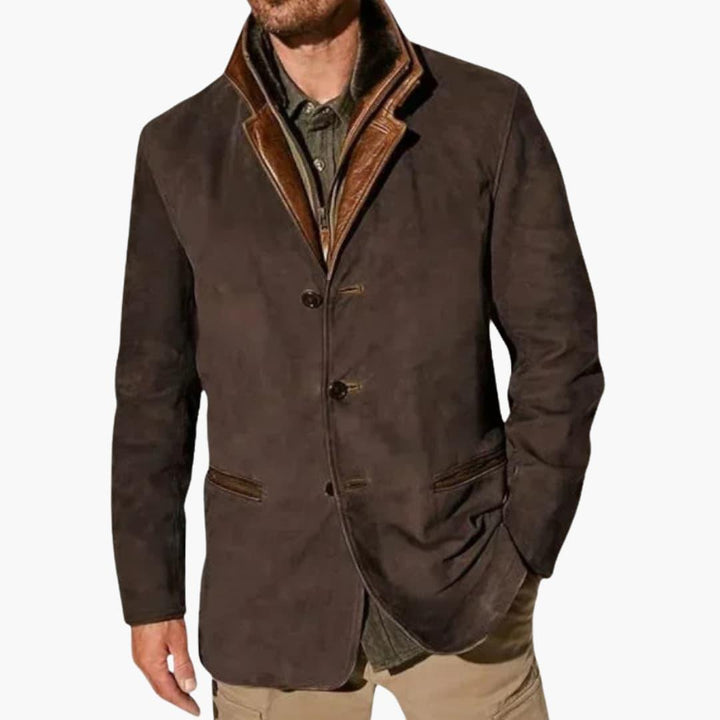 Veste vintage marron pour homme - ParisienMode