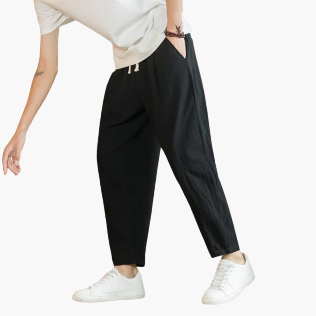 Pantalon d'été pour hommes à coupe décontractée - ParisienMode