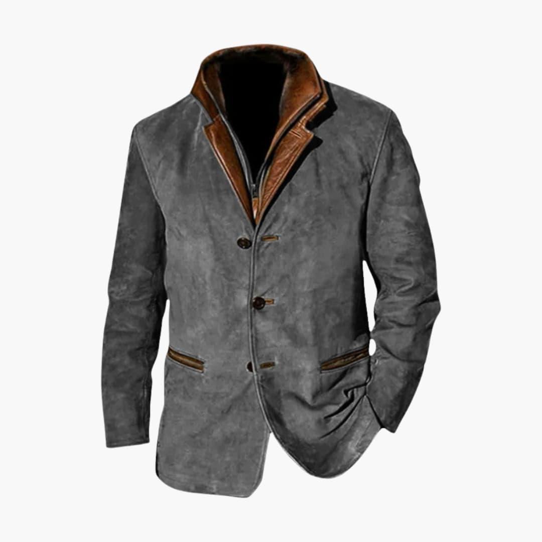Veste vintage marron pour homme - ParisienMode