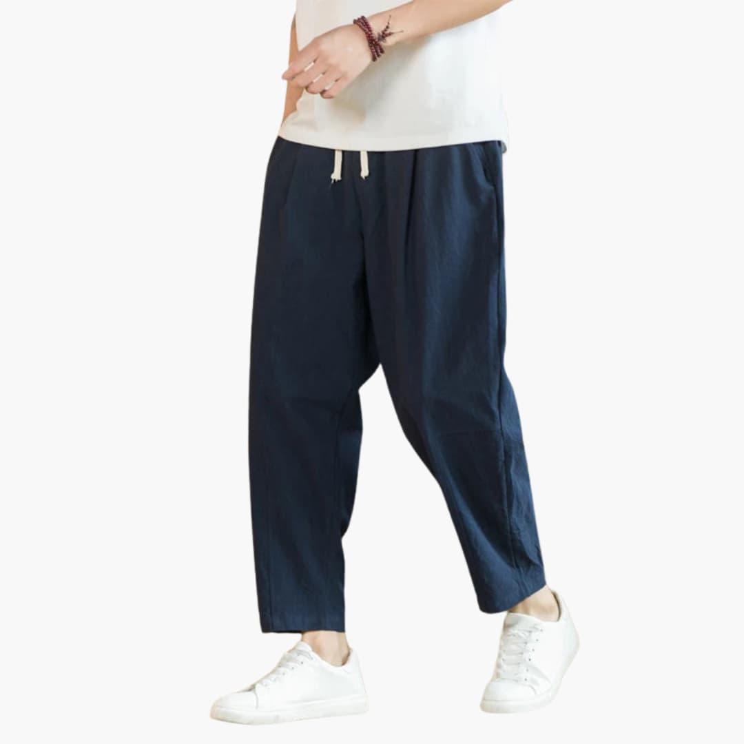 Pantalon d'été pour hommes à coupe décontractée - ParisienMode