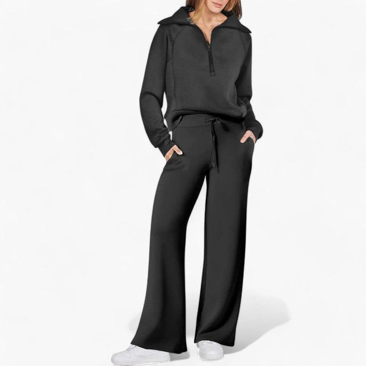 Ensemble de détente 2 pièces coupe décontractée pour femme - ParisienMode