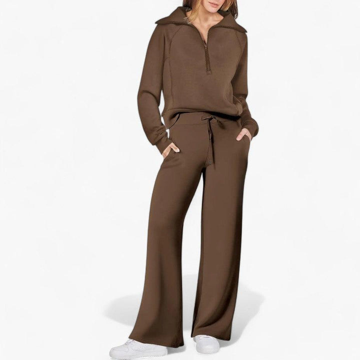 Ensemble de détente 2 pièces coupe décontractée pour femme - ParisienMode