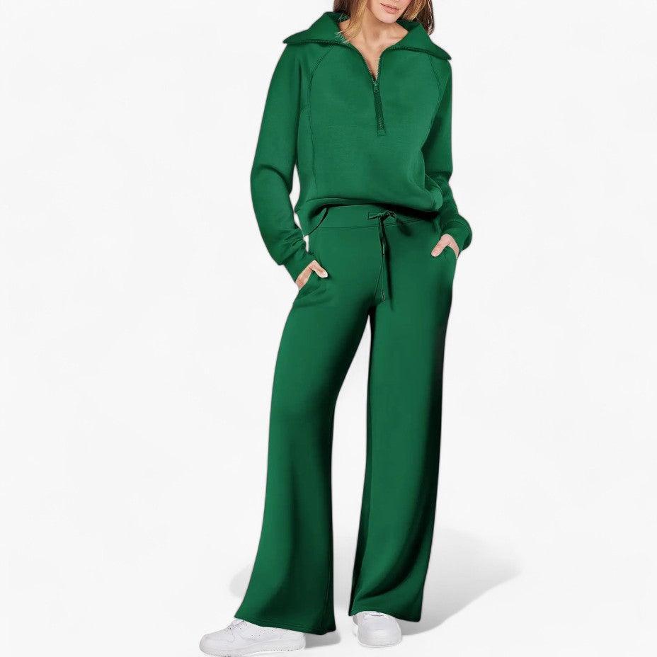 Ensemble de détente 2 pièces coupe décontractée pour femme - ParisienMode