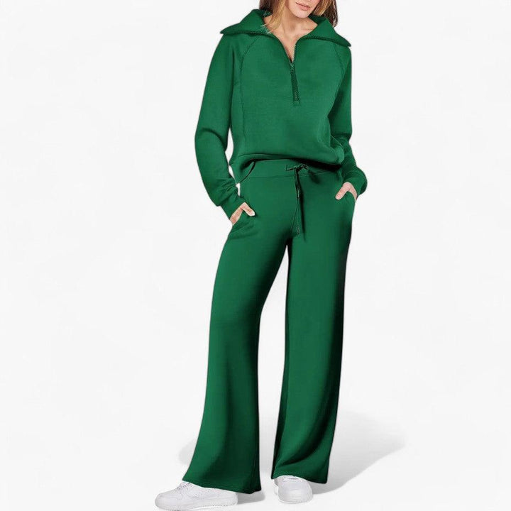 Ensemble de détente 2 pièces coupe décontractée pour femme - ParisienMode
