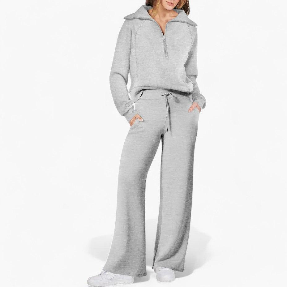 Ensemble de détente 2 pièces coupe décontractée pour femme - ParisienMode