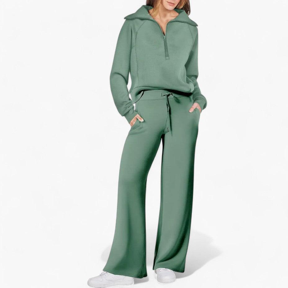 Ensemble de détente 2 pièces coupe décontractée pour femme - ParisienMode
