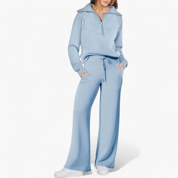 Ensemble de détente 2 pièces coupe décontractée pour femme - ParisienMode